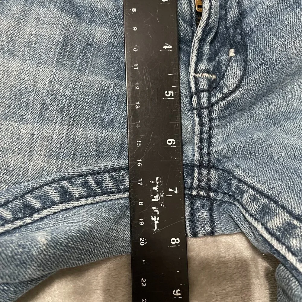Miss Me Boot Cut Jeans with Embellished Back Pockets - Light Blue Denim - Picture 13 of 14